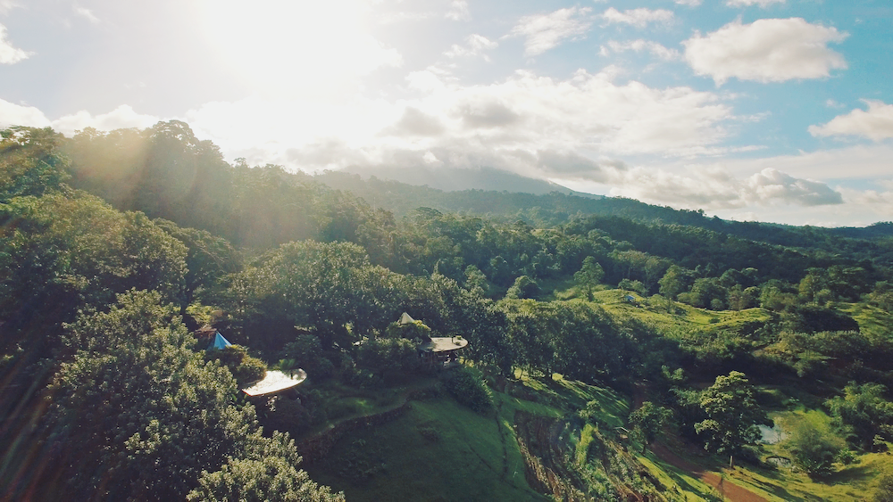 Aerial Origins Luxury Lodge View